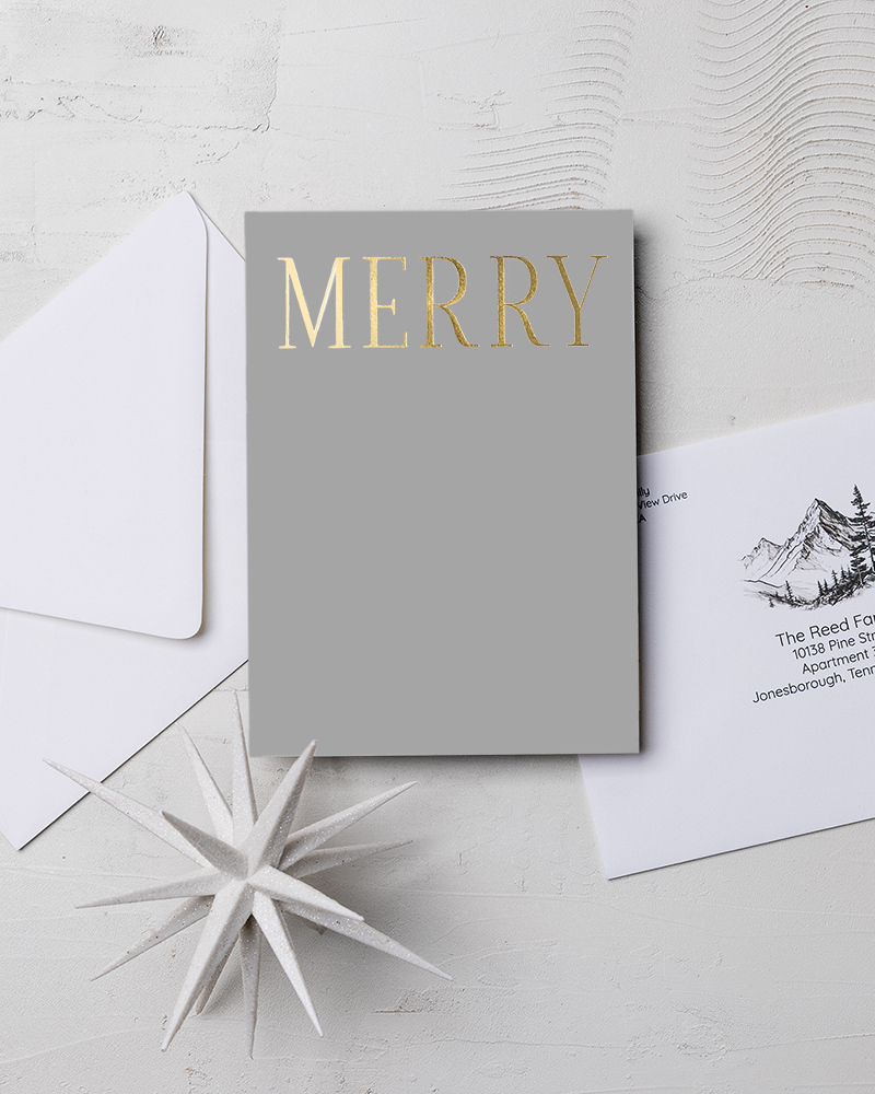 WHCC Holiday 2024 Merry Stars Greeting White Envelope preview